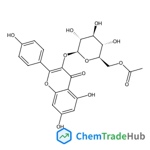 5,7-Dihydroxy-2-(4-hydroxyphenyl)-4-oxo-4H-chromen-3-yl 6-O-acetyl-beta-D-glucopyranoside