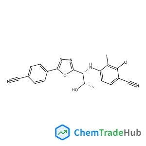 2-Chloro-4-({(1R,2S)-1-[5-(4-cyanophenyl)-1,3,4-oxadiazol-2-yl]-2-hydroxypropyl}amino)-3-methylbenzonitrile
