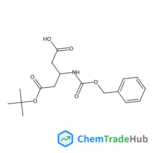 (S)-3-(((Benzyloxy)carbonyl)amino)-5-(tert-butoxy)-5-oxopentanoic acid Chemical_Structure_Of