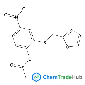 2-[(2-Furylmethyl)sulfanyl]-4-nitrophenyl acetate