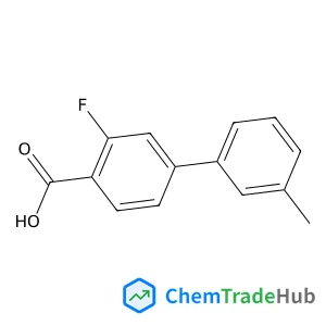 2-Fluoro-4-(3-methylphenyl)benzoic acid structure 2-Fluoro-4-(3-methylphenyl)benzoic acid structure