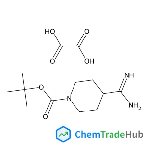 2-Methyl-2-propanyl 4-carbamimidoyl-1-piperidinecarboxylate ethanedioate (1:1)