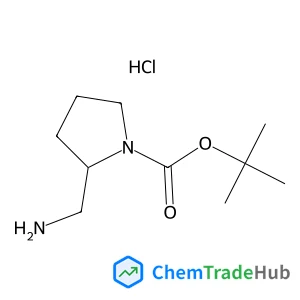 2-Methyl-2-propanyl (2R)-2-(aminomethyl)-1-pyrrolidinecarboxylate hydrochloride (1:1)
