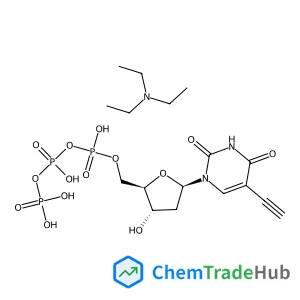 Uridine 5'-(tetrahydrogen triphosphate). 2'-deoxy-5-ethynyl- triethylamine