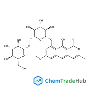 10-Hydroxy-7-methoxy-3-methyl-1-oxo-1H-benzo[g]isochromen-9-yl 6-O-beta-D-glucopyranosyl-beta-D-glucopyranoside
