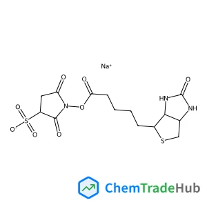 Sodium 2,5-dioxo-1-({5-[(3aS,4S,6aR)-2-oxohexahydro-1H-thieno[3,4-d]imidazol-4-yl]pentanoyl}oxy)-3-pyrrolidinesulfonate