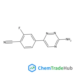 4-(3-Amino-1,2,4-triazin-6-yl)-2-fluorobenzonitrile