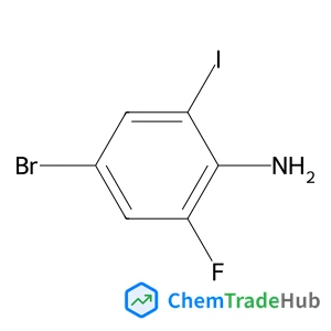 4-Bromo-2-fluoro-6-iodoaniline 4-Bromo-2-fluoro-6-iodoaniline
