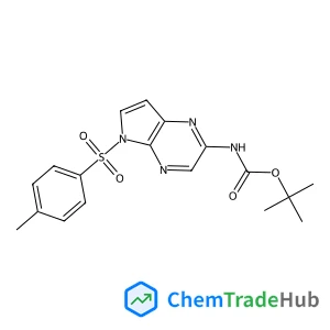 2-Methyl-2-propanyl {5-[(4-methylphenyl)sulfonyl]-5H-pyrrolo[2,3-b]pyrazin-2-yl}carbamate