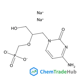 Disodium ({[(2S)-1-(4-amino-2-oxo-1(2H)-pyrimidinyl)-3-hydroxy-2-propanyl]oxy}methyl)phosphonate