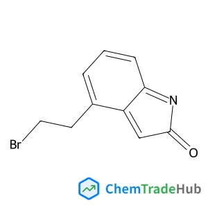 4-(2'-Bromomethyl)-1,3-dihydro-2H-indole-2-one structure
