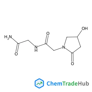 N~2~-[(4-Hydroxy-2-oxo-1-pyrrolidinyl)acetyl]glycinamide
