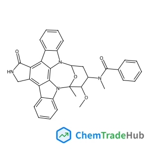 N-[(2S,3R,4R,6R)-3-Methoxy-2-methyl-16-oxo-29-oxa-1,7,17-triazaoctacyclo[12.12.2.1~2,6~.0~7,28~.0~8,13~.0~15,19~.0~20,27~.0~21,26~]nonacosa-8,10,12,14,19,21,23,25,27-nonaen-4-yl]-N-methylbenzamide