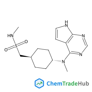 N-Methyl-1-{trans-4-[methyl(7H-pyrrolo[2,3-d]pyrimidin-4-yl)amino]cyclohexyl}methanesulfonamide