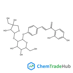 4-[(1E)-3-(2,4-Dihydroxyphenyl)-3-oxo-1-propen-1-yl]phenyl 2-O-[(2S,3R,4R)-3,4-dihydroxy-4-(hydroxymethyl)tetrahydro-2-furanyl]-beta-D-glucopyranoside