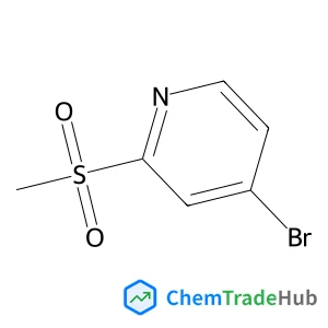 4-Bromo-2-(methylsulfonyl)pyridine structure