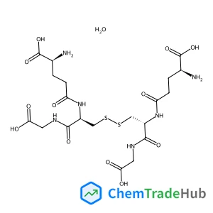 (2S,2'S)-5,5'-[Disulfanediylbis({(2R)-3-[(carboxymethyl)amino]-3-oxo-1,2-propanediyl}imino)]bis(2-amino-5-oxopentanoic acid) hydrate (1:1) (non-preferred name)