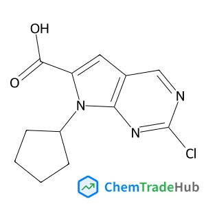 2-Chloro-7-cyclopentyl-7H-pyrrolo[2,3-d]pyrimidine-6-carboxylic acid