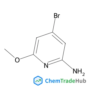 4-Bromo-6-methoxy-2-pyridinamine structure