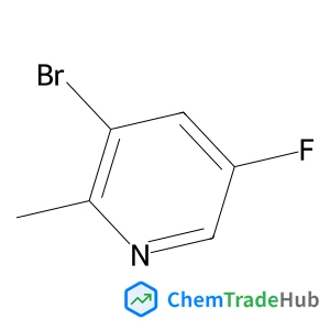 3-Bromo-5-fluoro-2-methylpyridine structure 3-Bromo-5-fluoro-2-methylpyridine structure