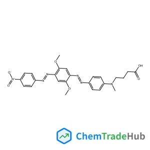 4-[{4-[(E)-{2,5-Dimethoxy-4-[(E)-(4-nitrophenyl)diazenyl]phenyl}diazenyl]phenyl}(methyl)amino]butanoic acid