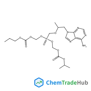 [[(2R)-1-(6-Aminopurin-9-yl)propan-2-yl]oxymethyl-(propan-2-yloxycarbonyloxymethoxy)phosphoryl]oxymethyl propyl carbonate
