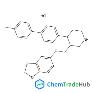(+/-)TRANS-3-[(1,3-BENZODIOXOL-5-YLOXY)METHYL]-4-(4''-FLUOROPHENYL-4'-PHENYL)PIPERIDINE HYDROCHLORIDE