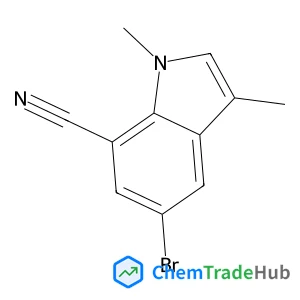 5-Bromo-1,3-dimethyl-1H-indole-7-carbonitrile