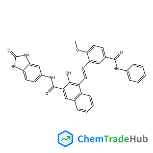2-Naphthalenecarboxamide,N-(2,3-dihydro-2-oxo-1H-benzimidazol-5-yl)-3-hydroxy-4-[[2-methoxy-5-[(phenylamino)carbonyl]phenyl]azo]-