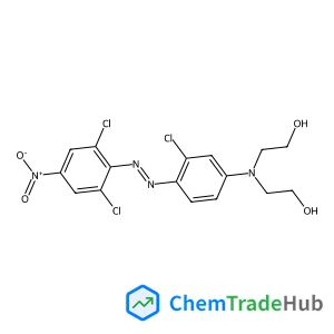 2,2'-({3-Chloro-4-[(E)-(2,6-dichloro-4-nitrophenyl)diazenyl]phenyl}imino)diethanol