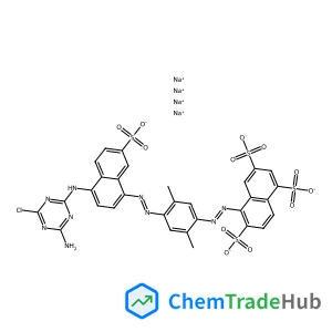 Tetrasodium 5-[(E)-{4-[(E)-{4-[(4-amino-6-chloro-1,3,5-triazin-2-yl)amino]-7-sulfonato-1-naphthyl}diazenyl]-2,5-dimethylphenyl}diazenyl]-1,3,6-naphthalenetrisulfonate