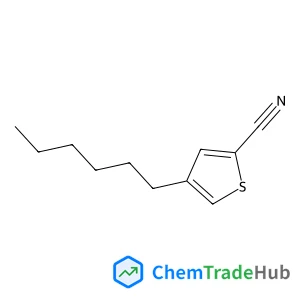 4-Hexylthiophene-2-carbonitrile structure 4-Hexylthiophene-2-carbonitrile structure