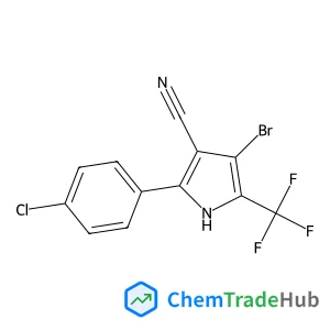 4-Bromo-2-(4-chlorophenyl)-5-(trifluoromethyl)-1H-pyrrole-3-carbonitrile