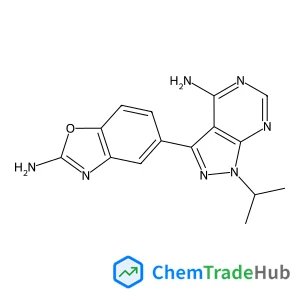 3-(2-Amino-1,3-benzoxazol-5-yl)-1-isopropyl-1H-pyrazolo[3,4-d]pyrimidin-4-amine