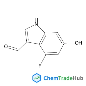 4-Fluoro-6-hydroxy-1H-indole-3-carbaldehyde structure