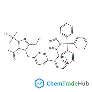 1-[4-(2-Hydroxy-2-propanyl)-2-propyl-1-{[2-(1-trityl-1H-tetrazol-5-yl)-4-biphenylyl]methyl}-1H-imidazol-5-yl]ethanone