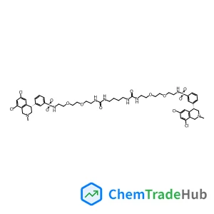 N,N'-(10,17-Dioxo-3,6,21,24-tetraoxa-9,11,16,18-tetraazahexacosane-1,26-diyl)bis{3-[(4S)-6,8-dichloro-2-methyl-1,2,3,4-tetrahydro-4-isoquinolinyl]benzenesulfonamide}