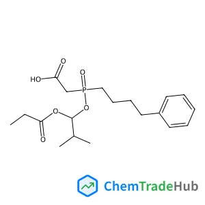 {[2-Methyl-1-(propionyloxy)propoxy](4-phenylbutyl)phosphoryl}acetic acid