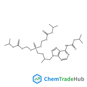 Bis{[(isopropoxycarbonyl)oxy]methyl} {[(1-{6-[(isopropoxycarbonyl)amino]-9H-purin-9-yl}-2-propanyl)oxy]methyl}phosphonate