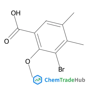 3-Bromo-2-methoxy-4,5-dimethyl-benzoic Acid structure