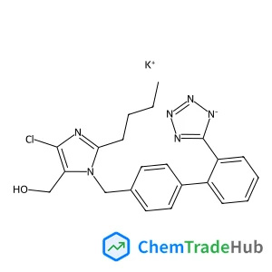 1H-Imidazole-5-methanol, 2-butyl-4-chloro-1-[[2'-(2H-tetrazol-5-yl)[1,1'-biphenyl]-4-yl]methyl]-, potassium salt (1:1)