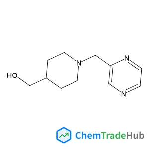 [1-(2-Pyrazinylmethyl)-4-piperidinyl]methanol structure