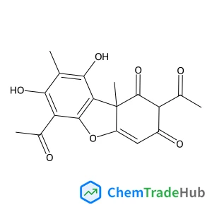 4,10-diacetyl-11,13-dihydroxy-2,12-dimethyl-8-oxatricyclo[7.4.0.0,2,7]trideca-1(9),6,10,12-tetraene-3,5-dione