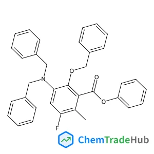 Phenyl 2-(benzyloxy)-3-(dibenzylamino)-5-fluoro-6-methylbenzoate