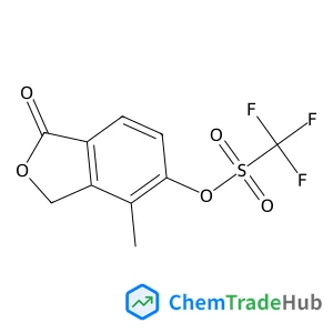 4-Methyl-1-oxo-1,3-dihydro-2-benzofuran-5-yl trifluoromethanesulfonate
