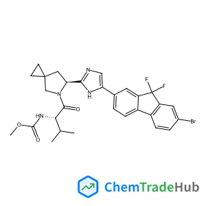 Methyl [(2S)-1-{(6S)-6-[5-(7-bromo-9,9-difluoro-9H-fluoren-2-yl)-1H-imidazol-2-yl]-5-azaspiro[2.4]hept-5-yl}-3-methyl-1-oxo-2-butanyl]carbamate