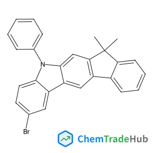 Indeno[2,1-b]carbazole, 2-bromo-5,7-dihydro-7,7-dimethyl-5-phenyl-