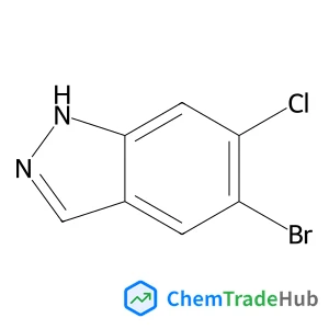 5-Bromo-6-chloro-1H-indazole structure 5-Bromo-6-chloro-1H-indazole structure
