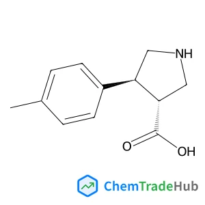 (3R,4S)-4-(4-Methylphenyl)-3-pyrrolidinecarboxylic acid