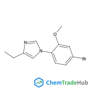1-(4-Bromo-2-methoxyphenyl)-4-ethyl-1H-imidazole 1-(4-Bromo-2-methoxyphenyl)-4-ethyl-1H-imidazole
